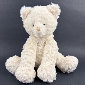 Jellycat London Fuddlewuddle Cat Kitty 9 in Plush Medium White Cream